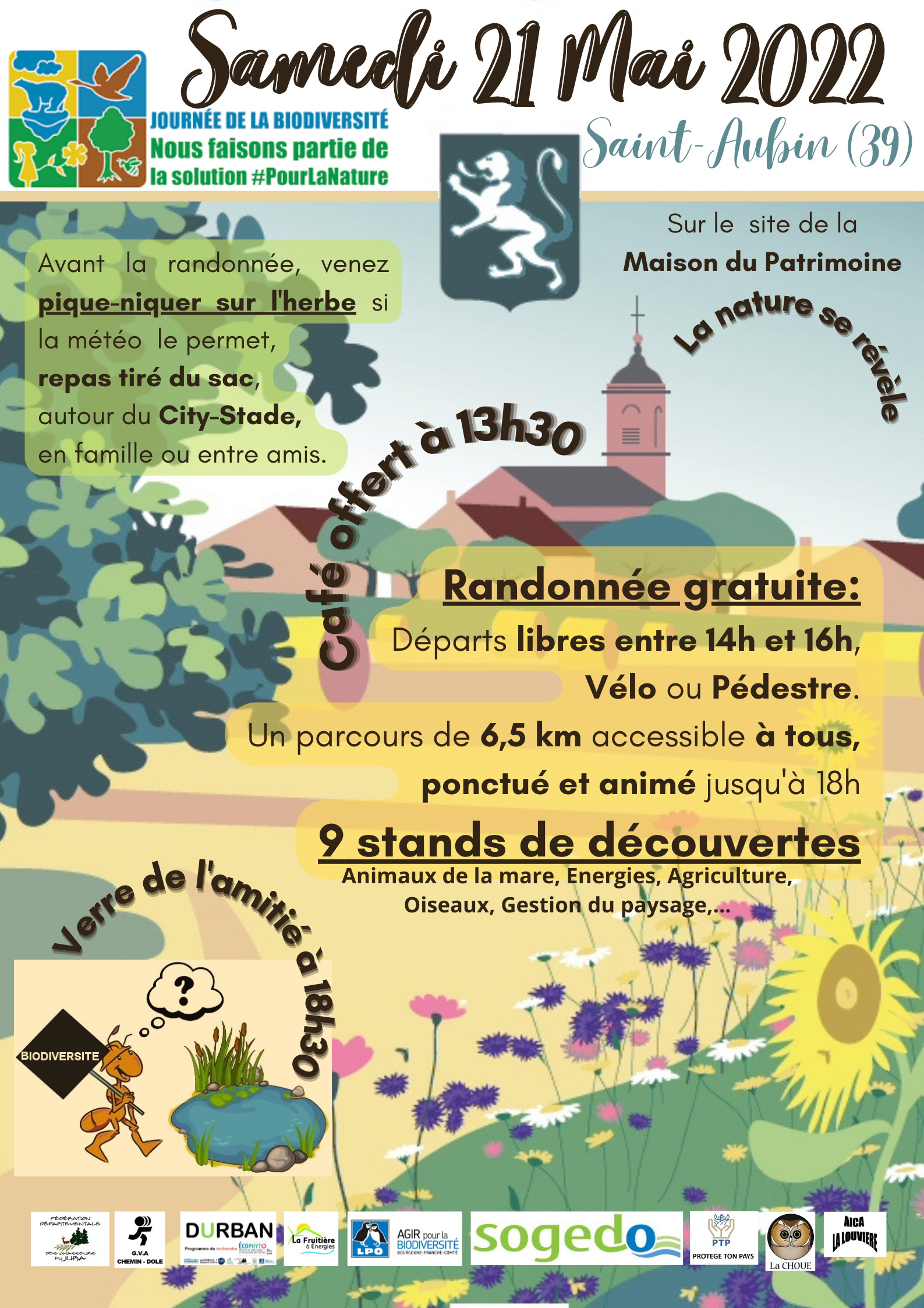 Agenda : Saint-Aubin (Jura) : 21 mai 2022 : journée de la biodiversité